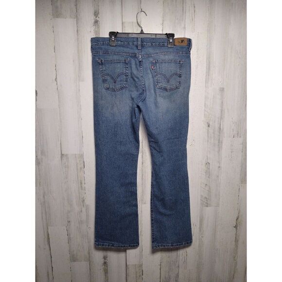 Levi's 515 Boot Cut Women's Size 14 M Blue Jeans Denim Pants Stretch 36x31 - Picture 4 of 6